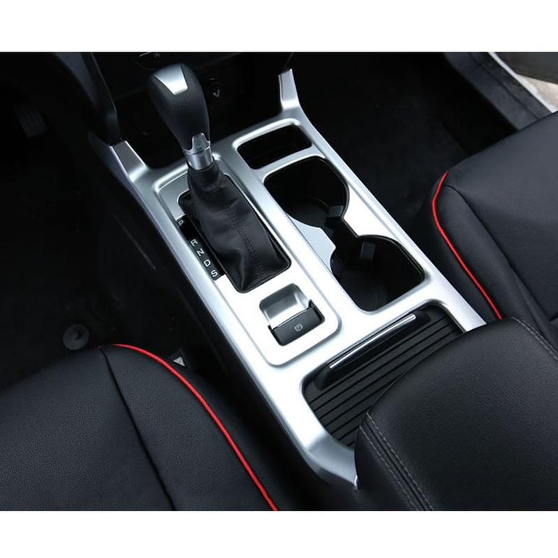 For Ford Kuga Escape 2013 2014 2015 2016 2017 2018 ABS Silver Handbrake Shift Stall Paddles Cup Switch Frame Trim Hood