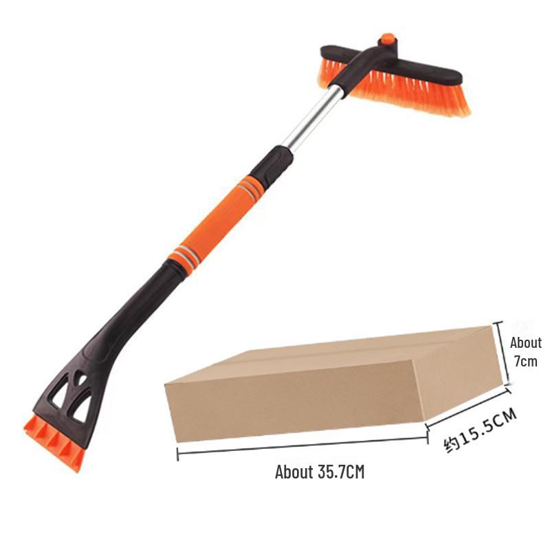 Телескопическая автомобильная лопата для снега, щетка и скребок для льда 3 в 1.