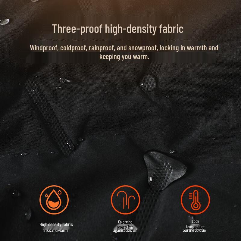 Jeanswest Men's Winter Fleece-Lined Water-Repellent Padded Jacket