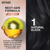 Streax Gel Hair Colour Natural Black 1 Ammonia Free Permanent Hair Dye for Women & Men 150 ml Pack of 2 Long Shine
