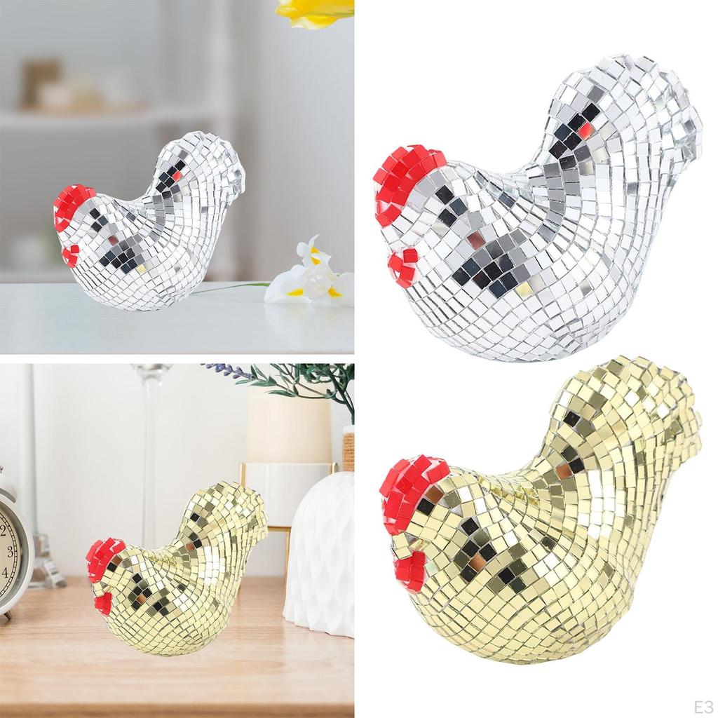 Figurine Decorative Sphere Reflective Glass Mirror Modern Art Shock Resistant Suitable for