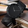 SZSL Stylish and Casual Quartz Watch Lightweight and Simple Design Stable Waterproof Performance Cowhide Leather Strap Unisex (Black)