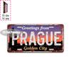 Vintage City Coordinate German Bar Year Landscape Metal License Plate Sign Retro D Flat Printed Tin Plaque Wall Decor for Hom
