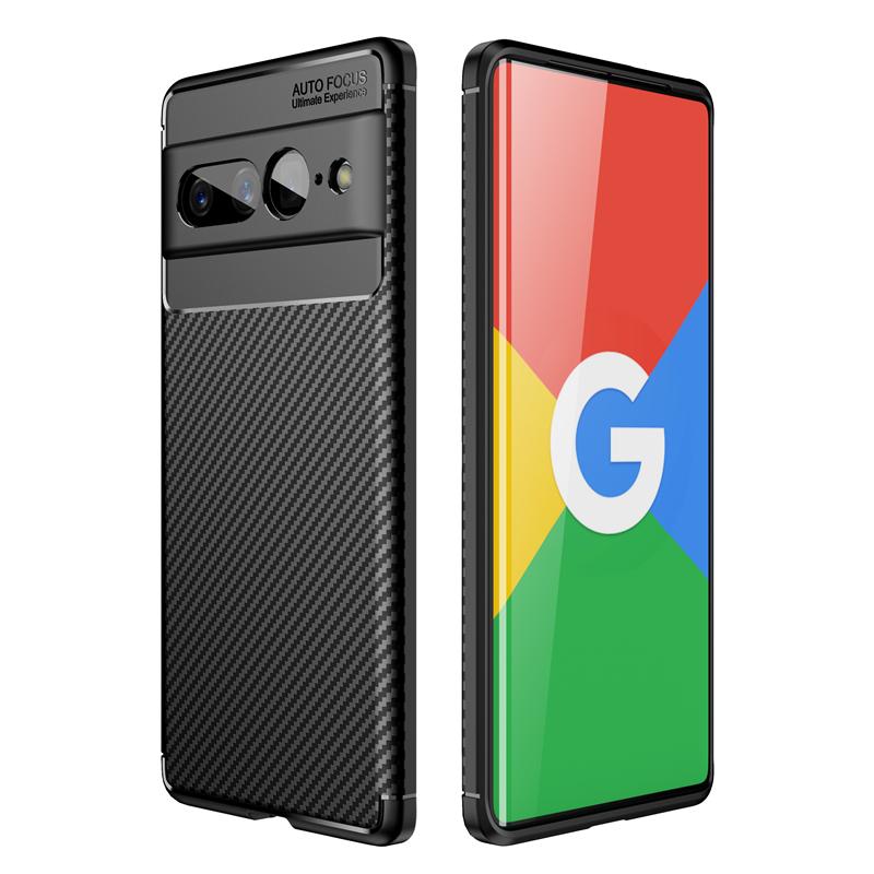 Чехол из углеродного волокна для Google Pixel 7 Pro Чехол Бампер Силиконовый Funda Google Pixel 7 Pro Ультратонкий чехол для Google Pixel 6 7A 8A