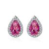 Bague Ringen 100% стерлингового серебра 925 пробы, 1 карат, серьги-гвоздики с муассанитом для женщин, с платиновым покрытием, вечерние ювелирные украшения, подарок