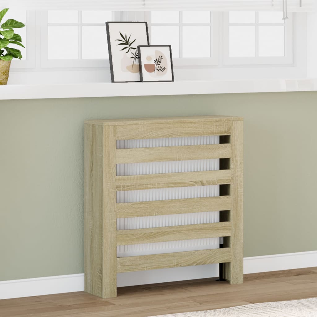 Radiator Cover Sonoma Oak 78 x 20 x 82 cm Particleboard
