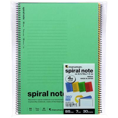 Блокнот Maruman Note со спиральным кольцом 7 мм B5 N550A 4 книги