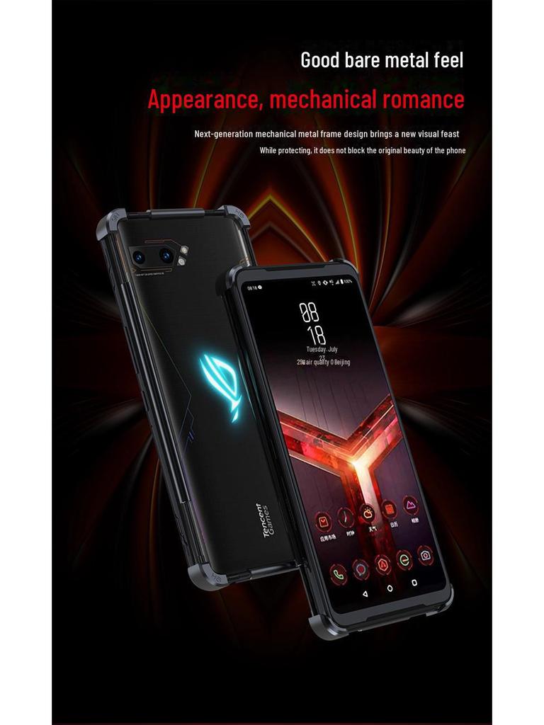 Чехол с металлическим каркасом для Asus ROG Phone 9 Pro и Zenfone 12 — индивидуальный дизайн без рамок