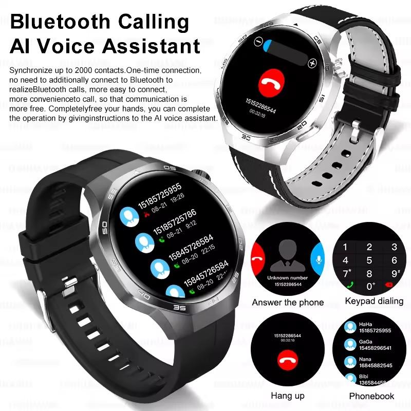 2025 Новые часы GT5 Max Смарт-часы HD AMOLED Экран NFC GPS Трекер Звонок по Bluetooth Здоровье Водонепроницаемые Смарт-часы Мужские Женские Для Huawei