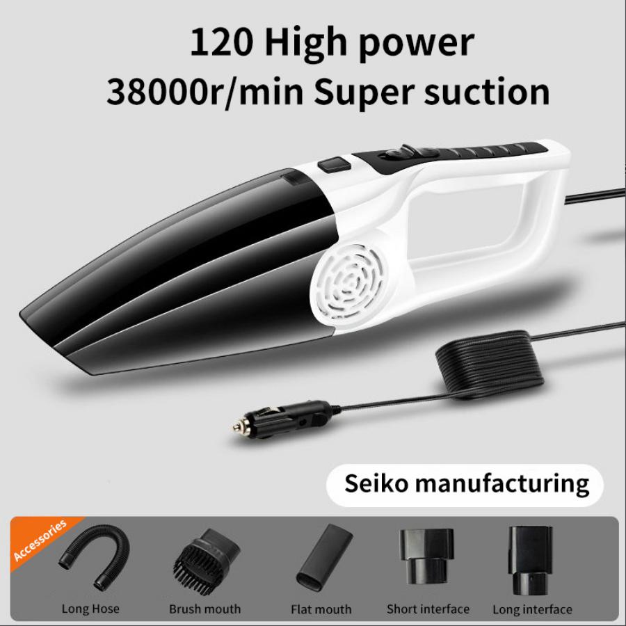 Мощный пылесос для влажной и сухой уборки для использования в автомобиле и дома — мощное всасывание, тихая работа, увеличенный радиус действия и комплект аксессуаров
