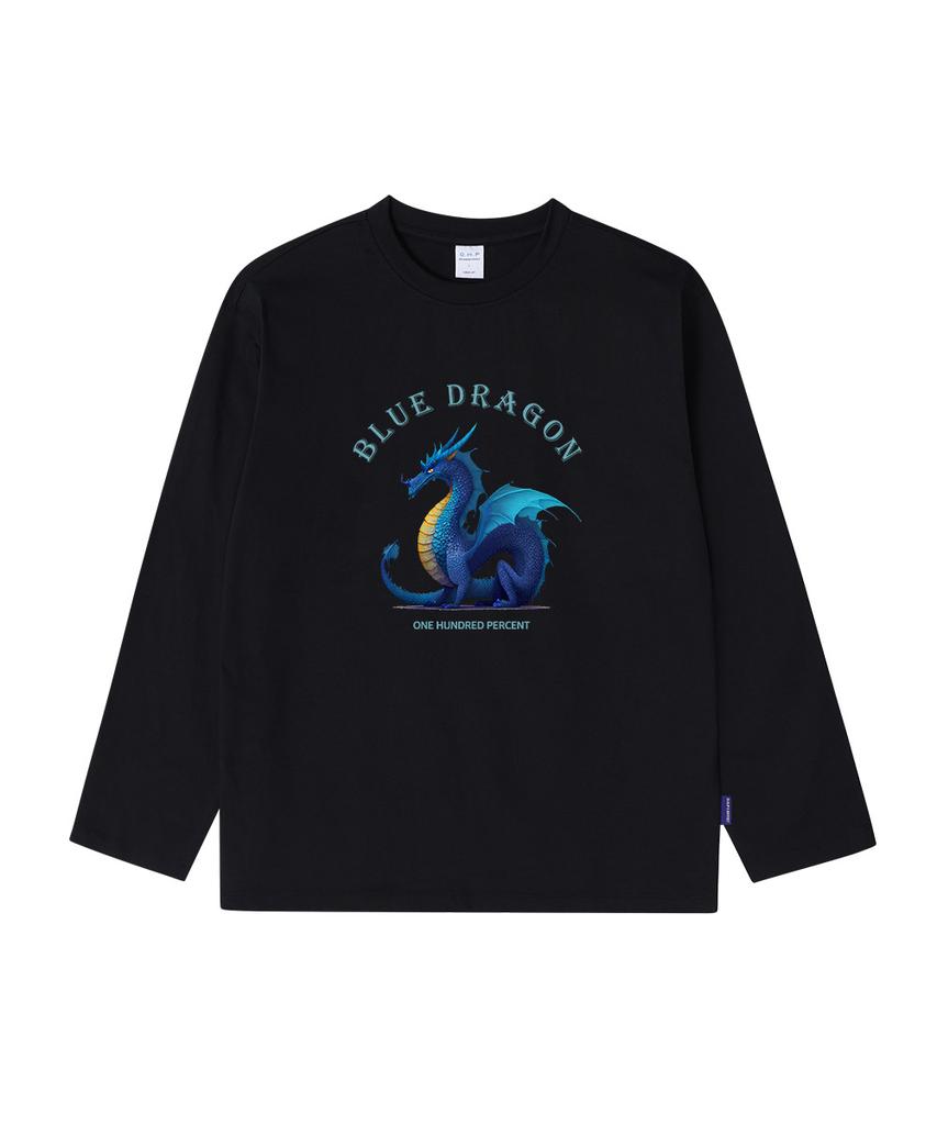OHP Ohpxjoy Blue Dragon Basic Long Sleeve T-Shirt