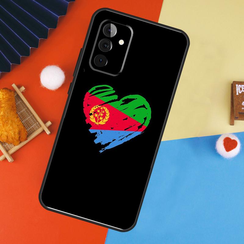 Eritrean Flag Case For Samsung Galaxy A53 A33 A13 A54 A34 A14 A56 A36 A16 A06 A12 A32 A52 A35 A17 A15 A55