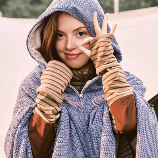 Электрическое одеяло с капюшоном на молнии, с питанием от USB, однотонное, согревающая шаль-накидка, зимнее теплое одеяло с быстрым нагревом