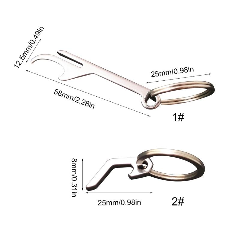 Bottle Opener with Keychain, Stainless Beer Opener Portable Mini Opener Pendant Pocket Keyring Bottle Opener Funny Gifts