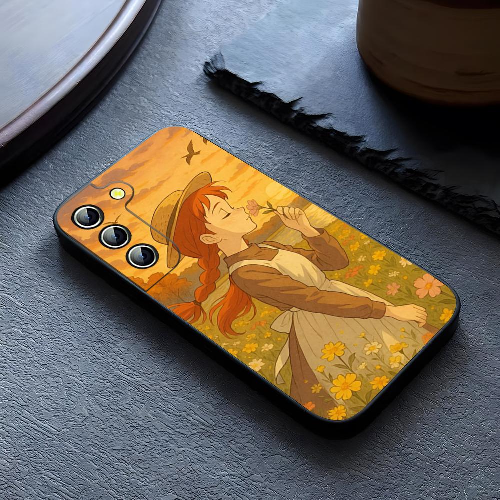 Мультяшный чехол для телефона «Аня из Зеленых Мезонинов» для Samsung Galaxy S26 S24 S23 S22 S25 S21 S20 Ultra Fe Plus A54 A24 A55 A53 Coque
