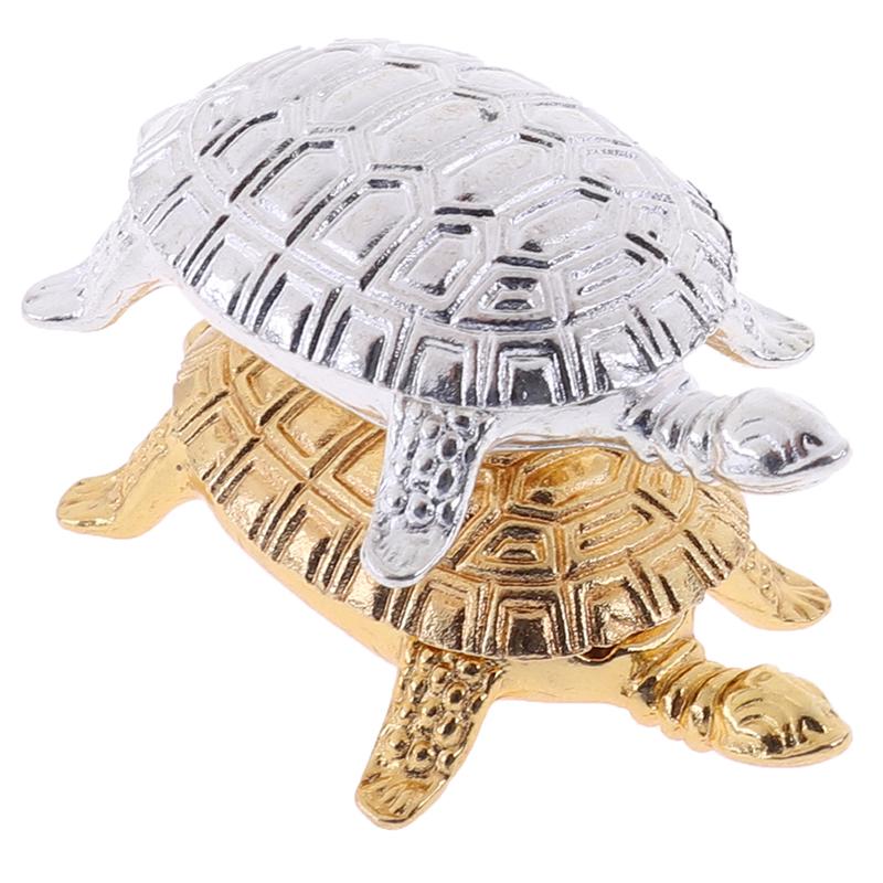 Feng Shui Golden Money Turtle Lucky Fortune Wealth Home Office Decoration Gift
