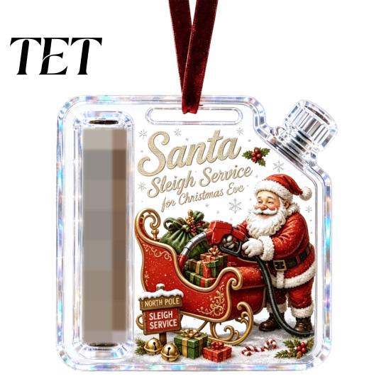 Translucent Acrylic Gift Case Christmas Cash Ornament, Money Holder for Cash, Tree Hanging Decoration Funny Xmas Decoration, Gifts Holiday Party