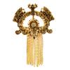 New Alloy Vintage Long Tassel Brooches For Women Fashion Retro Accessories Pin