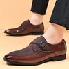 Fashion Casual Business Shoes for Men Point Toe Men Dress Buckle Shoes Luxury Men's  Wedding Formal Shoes Derby Party Oxford Footwear