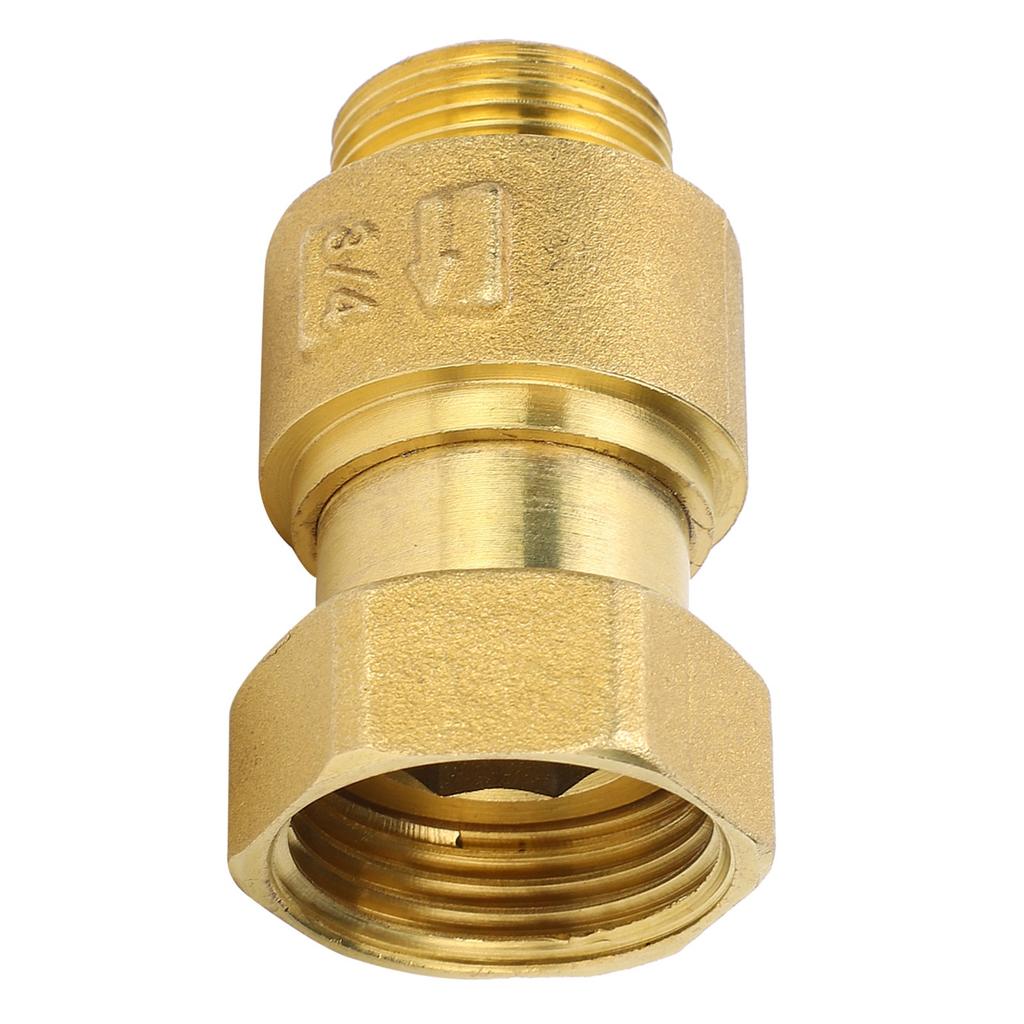 Check Valve Brass Material 1‑Way Streamline Water Meter Thread Reflux Control Tool DN20x25