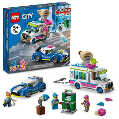 LEGO City Chase the Ice Cream 60314 Toy Block Present Police Полицейская машина Машина для мальчиков и девочек Возраст Грузовик! 5+
