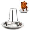 Professional Stainless Steel Chicken Roaster Rack Holder Non Stick BBQ Rack Grid Roasted Chicken