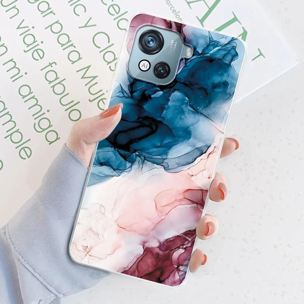 For Blackview Oscal C80 Case 6.5" Marble Transparent Silicone Soft TPU Fundas Phone Case For Blackview Oscal C80 Cover Bumper