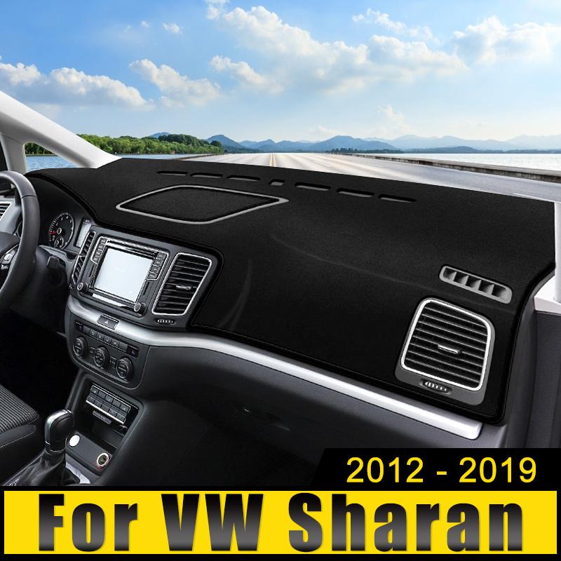 Чехол на приборную панель автомобиля, избегайте света, анти-УФ-ковер, нескользящий коврик для Volkswagen VW Sharan 7N 2012 2013 2014 2015 2016 2017