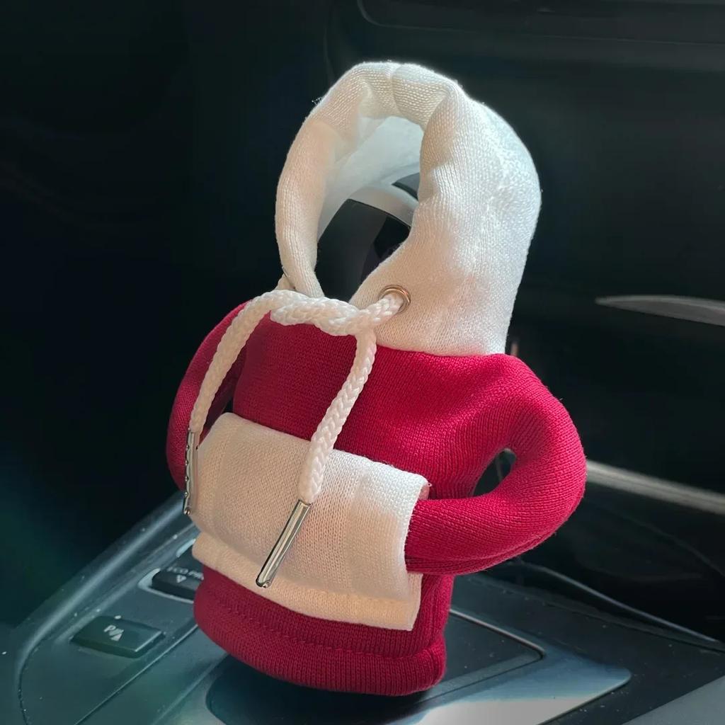 Толстовка с капюшоном автомобильный чехол для рычага переключения передач модный рычаг переключения передач милый мультяшный рычаг переключения передач декоративный чехол для толстовки автомобильный интерьер