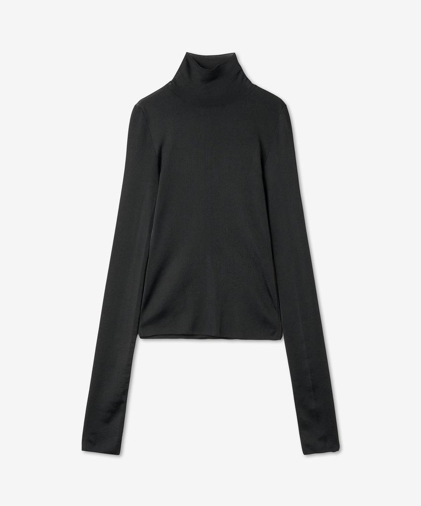 The Row Venas Turtleneck T-Shirt - Black / 6759Y285Blk