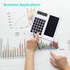 Foldable Calculator & 6 Inch LCD Writing Tablet Digital Drawing Pad 12 Digits Display with Stylus