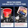 ABS Multifunction Universal Car Car Cup Holder Base Tray Stand Organizer 4-in-1