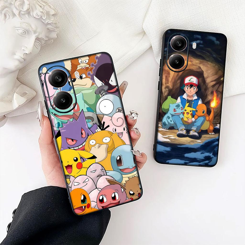 P-Пикачус Шармандер P-Покемоны Мьюту для Samsung Galaxy A06 A05 A14 A50 A51 A52 A12 A13 A23 A70 A07 A25 A26 A72 A56 Чехол