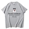 TEAM CONRAD COUSINS BEACH Print Cotton T Shirt Fashion Casual Loose Short Sleeve Streetwear Tops Unisex Oversized