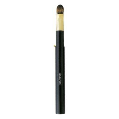 Кисть Kumano для макияжа Cosmedo Портативная выдвижная кисть из сосны и белки для теней с колпачком (Плоская кисть) [Серия RS] (Щетка для век) РС-03М