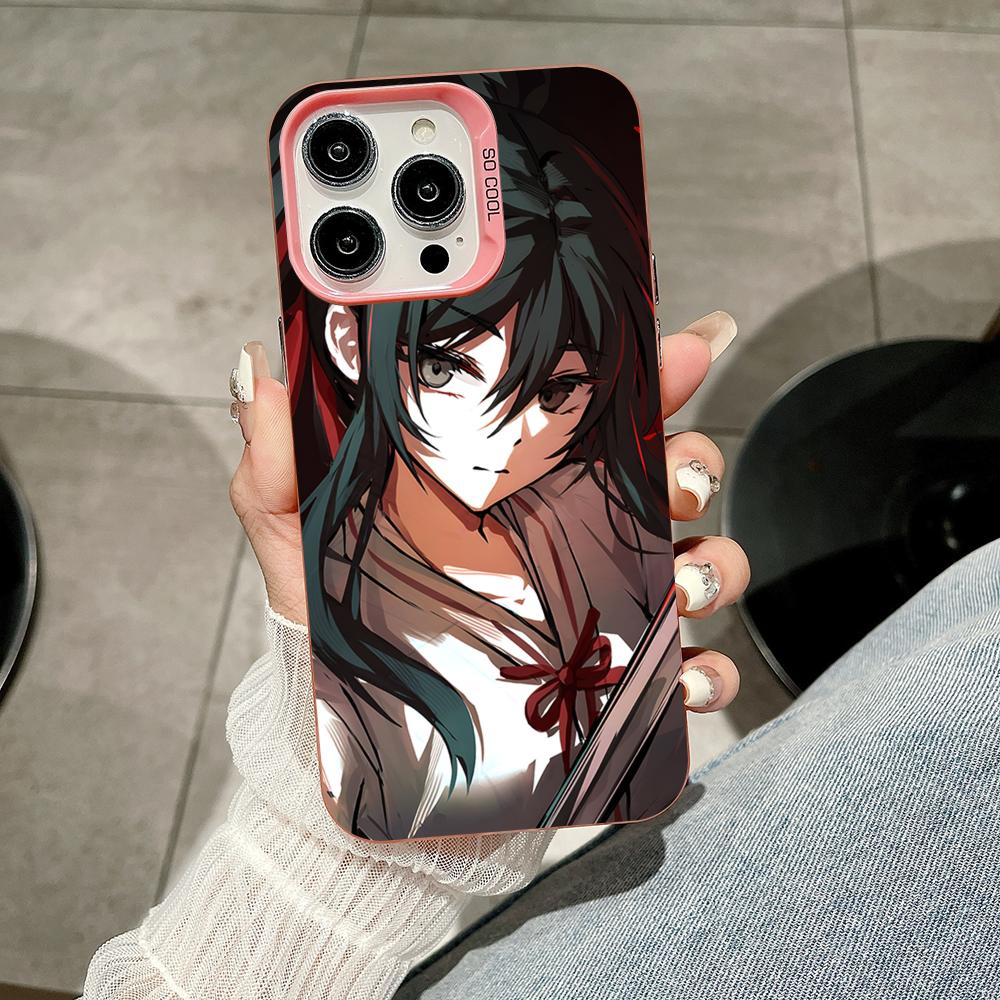 Чехол для телефона «Райский ад Сагири» для iPhone 17 16 15 14 13 12 11 X XR XS Air Pro Max Plus Розовый Разноцветный Серебристый Чехол
