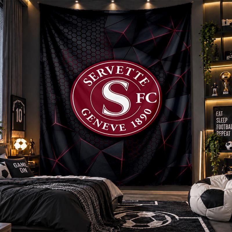 Wall Hanging Tapestry Servette FC Print Cloth for Living Room Bedroom Home Decor