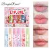 Small Animals 6 Sets of Lip Gloss Glass Mirror Tidal Lip Lip Oil Moisturizing Lipstick Set Box