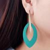 Корейский стиль геометрические овальные серьги-подвески для женщин большие массивные серьги вечерние украшения подарки подруге длинные Brincos