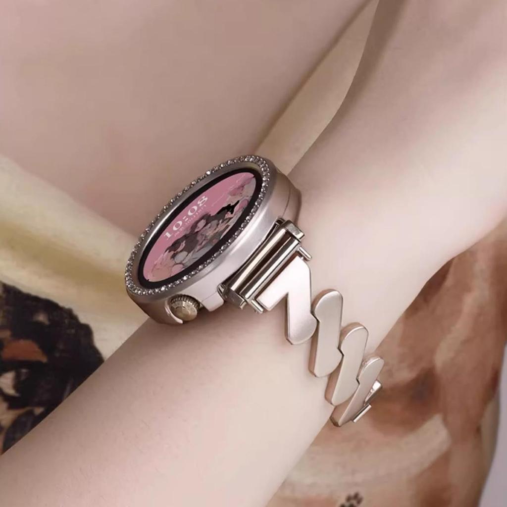 Блестящий полый корпус-рамка для Huawei Watch GT6 41 мм Алмазный кристаллический бампер-защита для Huawei GT6 41 мм Аксессуар-чехол