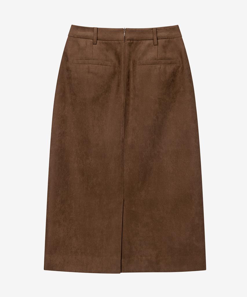 Mind Bridge Woman [W] H-Line Suede Out-Pocket Skirt - 2 Colors