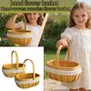 Плетеная корзина для покупок из ротанга ручной работы, корзина для ванной, корзина для пикника на открытом воздухе, корзина для покупок и сбора овощей, старомодная корзина для овощей.