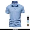 Solid Business Social 100% Cotton Polo Shirt For Men Casual Basic Polo Shirts Summer Quality Tops Men Short Sleeve Mens Polos