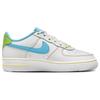 Nike Кроссовки Air Force 1 Low GS Rainbow Stitch для детей Белый Активно-зеленый Опти-желтый FJ4614-100