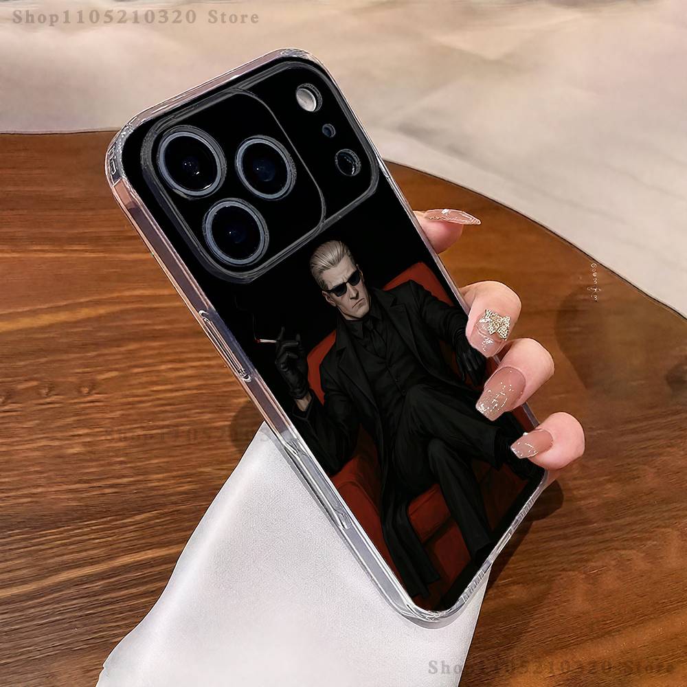 A-Альберт Вескер Чехол для телефона для iPhone 17,16,15,14,13,12,11 Pro,Max,Plus,X,XS,XR,SE4,E Mini Прозрачный Мягкий Чехол