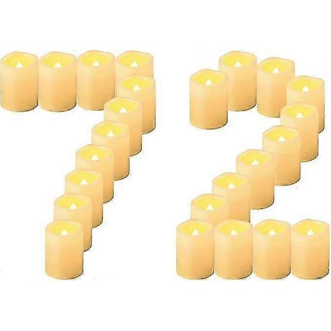 26-27 24pcs Flickering Flameless LED Candles, Battery Operated Flameless Tea Lights Tea Light Candles