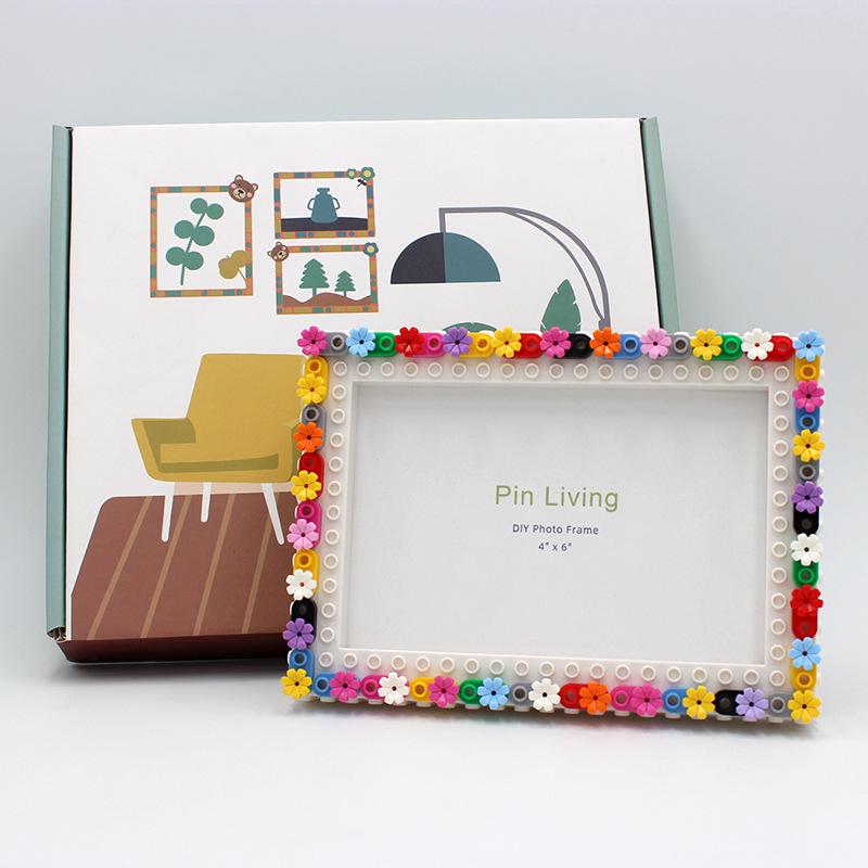 Pin Yi DIY Children's Photo Frame: Small Garden Style Building Blocks for Parent-Child Activity and Handmade Assembly