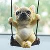 Качели Бульдог Подвесное Украшение Зеркало Заднего Вида Автомобиля Реалистичная Собака Подвесное Украшение Смола