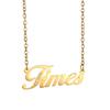 DIY Private Engraving English Name Women's Sporty Stainless Steel Light Luxury High Sense Letter Bamboo Chain Sweater Chain
