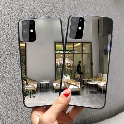 Чехол для Samsung Galaxy A51, блестящие зеркальные чехлы для макияжа, мягкие чехлы для телефонов Samsung A71 A51 SM A515F A717F A 51 71, силиконовая задняя крышка из ТПУ с краями